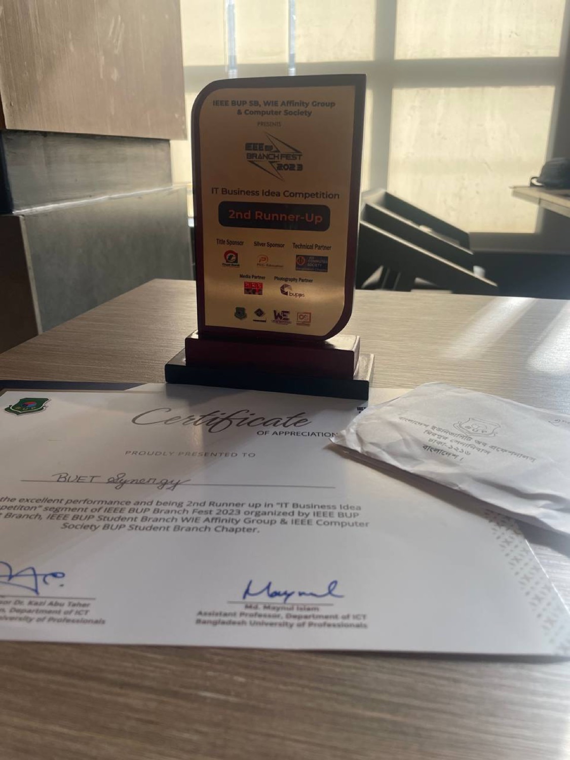IEEE BUP - IT Business Idea (2nd Runner-up)